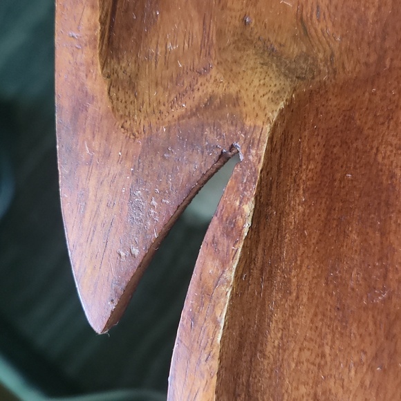 NEW wooden feather cutting board centerpiece - Picture 6 of 8